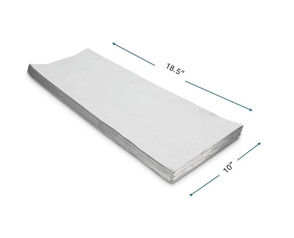 Mylar Metallic Wine Gift Bag, Silver (Magnum) - 10.00 x 18.50 - 500Pcs/case Ampack