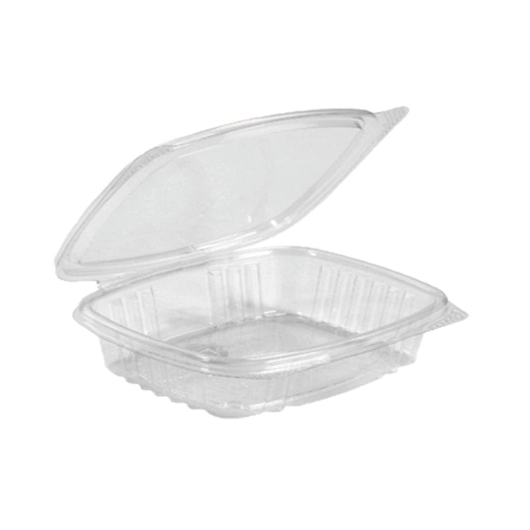 12 Oz Clear Hinged Flat Lid Container - 200 Pcs/cs – Ampack