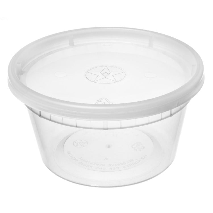 12 Oz Heavy-duty Deli Containers With Airtight Lids Food Storage