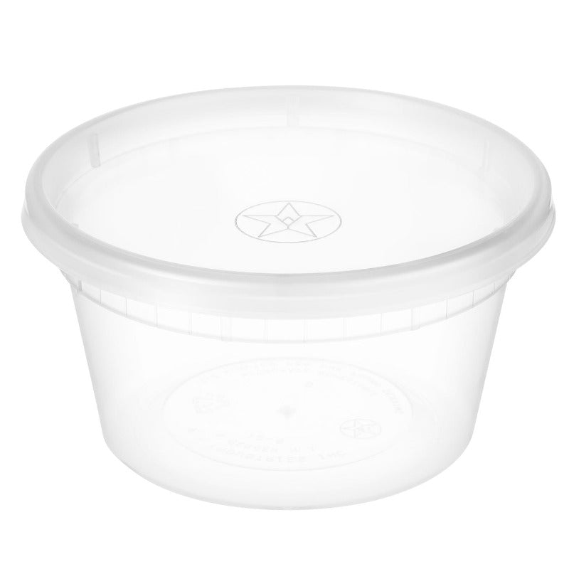 BULKHeavy Duty Deli Food Storage Containers with Lids 32 OZ
