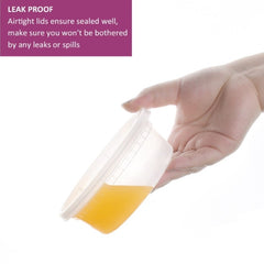 Deli Containers Heavy-duty with airtight lids- 8 Oz- 240 sets/case - Ampack