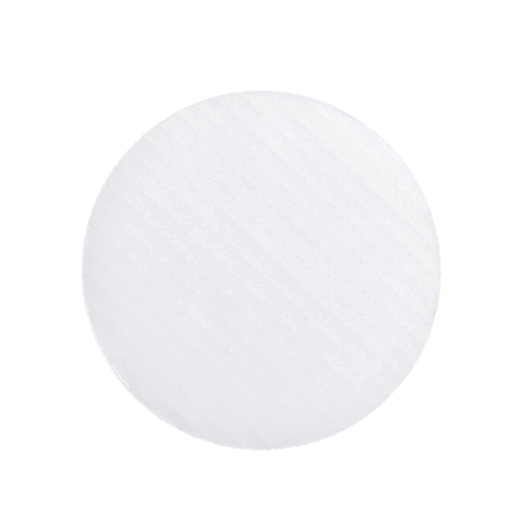 Cake Circle- White 8" corrugated 25Pcs Ampack