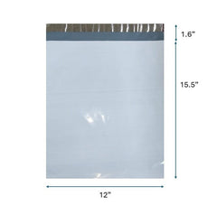 12x15.5 inch 2Mil Poly Mailers - Shipping Envelopes - Self sealing plastic Mailing bag  -50Pcs/Pack Ampack