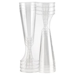 5 oz Champagne Flute glasses -Clear Hard Plastic -Pack of 6Pcs Ampack
