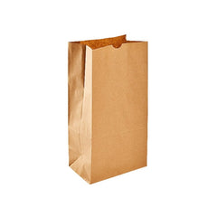 #8 (XXX heavy duty) Brown Kraft paper Bag- 400Pcs- 6.125x 4.125x 12.4375 Ampack