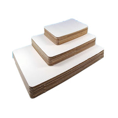 Cake Sheet-White Quarter Cake Board Cake Pad 14"x10" (1/4 sheet) corrugated Ampack