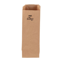 DURO Kraft Paper Grocery Bags (Bottle Bags) - PINT, 3.75x2.25x12 Inch - 500/Case Ampack