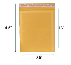 Kraft Bubble Mailer-Shipping bag-Padded Self Seal Envelope#4 - 9.5x14.5 - 100 Pcs/Cs Ampack