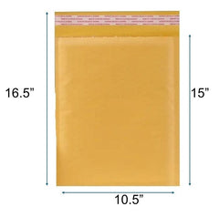 Kraft Bubble Mailer-Shipping bag-Padded Self Seal Envelope#5 - 10.5x16.5 - 100 Pcs/Cs Ampack