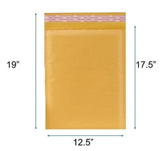 Kraft Bubble Mailer-Shipping bag-Padded Self Seal Envelope#6 - 12.5x19 - 50 Pcs/Cs Ampack