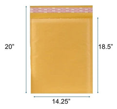 Kraft Bubble Mailer-Shipping bag-Padded Self Seal Envelope#7 - 14.25x20 - 50 Pcs/Cs Ampack