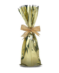 Mylar Metallic wine Gift Bags-GOLD - 9 x 18.5 - Pack of 100 Pcs Ampack