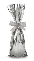 Mylar Metallic Wine Gift Bags, Gold ,Silver & Red - (Magnum) - 10.00 x 18.50 Inch - 300Pcs/ Case - 100Pcs/Color Ampack