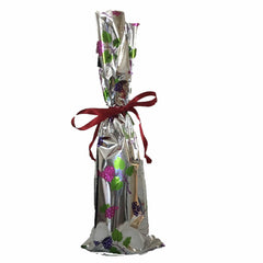 Mylar wine Gift Bag -Grapes Design-7 x 18- Pack of 100Pcs Ampack