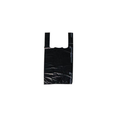 Pack of 4 Cases Plastic PINT size Liquor Bottle Bag-Black- 1500Pcs/Case Ampack