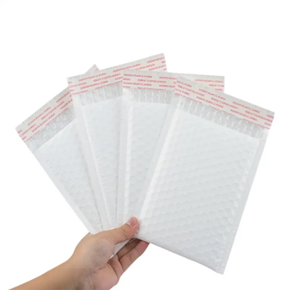 Poly Bubble Mailer, Self-Seal Shipping Mailer 4x8 inch #000 - 500 Pieces/Case Ampack