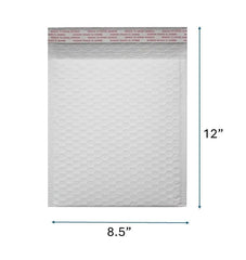 Poly Bubble Mailer, Self-Seal waterproof bubble padded mailing envelopes 8.5x12 inch #2 - 100 Pcs/Cs Ampack