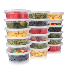 12 Oz Deli Containers Heavy-duty with airtight Lids /food storage and take out- 240sets/case Ampack