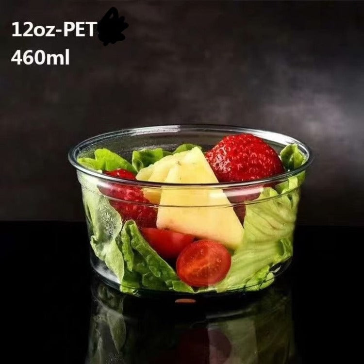 Choice 16 oz. Ultra Clear PET Plastic Round Deli Container - 500/Case