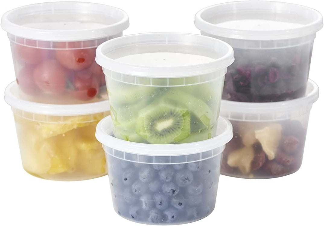 [24 Sets - 32 oz.] Plastic Deli Food Storage Soup Togo Containers With  Airtight Lids Clear Disposable Takeout Quart Container Freezer Safe | Meal  Prep