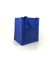 Reusable grocery tote bag -13x10x15- Heavy-duty-set of 4Pcs Royal Blue Ampack