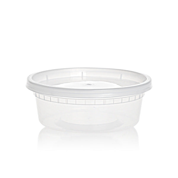 PAMI Deli Plastic Containers With Lids [48-Pack, 16oz] - Small