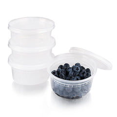 Deli Containers Heavy-duty with airtight lids- 8 Oz- 240 sets/case - Ampack