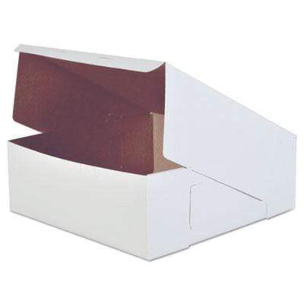 19 x 14 White Corrugated Half Sheet Cake Board - 50/Case