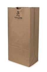 DURO#12 HUSKY DUBL LIFE (Heavy Duty) Brown Kraft paper bag-400Pcs-7.125" x 13.75" x 4.5" - 400 Pcs/Pack - Ampack