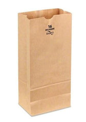 DURO #16 BULWARK (Extra heavy duty) Brown Kraft paper Bag- 400Pcs- 7.75x 4.8125x 16 - Ampack