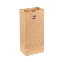 DURO #16 BULWARK (Extra heavy duty) Brown Kraft paper Bag- 400Pcs- 7.75x 4.8125x 16 DURO