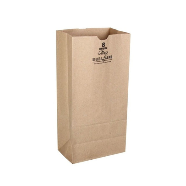 Restaurantware Duralux 6.3 x 9.8 inch Washable Grocery Bag, 1 Heavy-Duty Paper Bag Flower Pot - Reusable, Store Produce or Plants, Kraft Paper