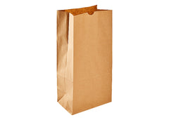 Kraft Paper Brown SOS Grocery Bags -35Lbs #8 -Pack of 500 Pcs - Ampack