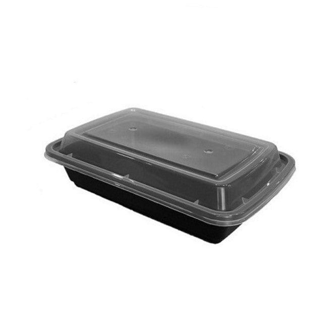 Microwaveable Rectangular 16 Oz Take-out Container with Lid Heavy weight-150 sets/cs Sold by Ampack