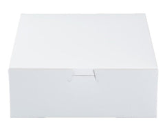 Pie box/Bakery box 10"x10"x2.5" White Ampack