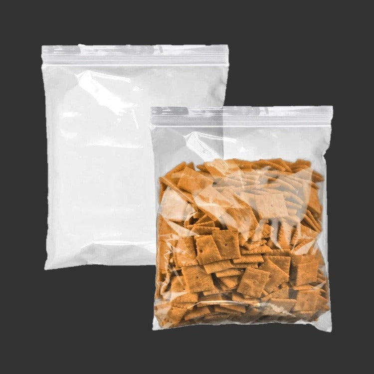 Poly bags Reclosable ZipTop 5x8 4Mil 1000Pcs/Case Ampack