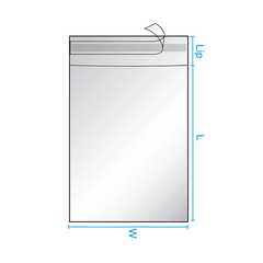 Polypropylene bag Crystal clear Lip & Tape resealable - 12 x 16 1.6Mil 1000Pcs/Case Sold by Ampack