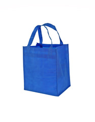 Reusable grocery shopping tote bag Heavy-duty 12x8x13-Style2- Pack of 50, 100, and 200Pcs 50Pcs / Royal Blue Ampack