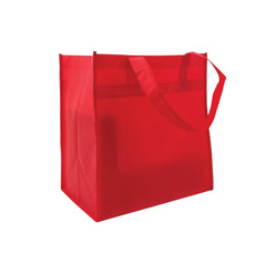 Reusable grocery shopping tote bag Heavy-duty 12x8x13-Style2- Pack of 50, 100, and 200Pcs 50Pcs / Red Ampack