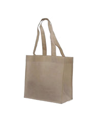 Reusable shopping tote bag - Heavy-Duty 18Wx15Hx6D 25, 50, 100, and 250Pcs 25Pcs / Natural Ampack