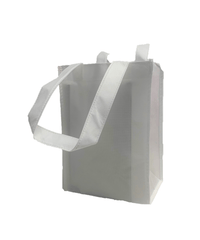 Reusable tote bag 11W x 5D x 14H-Pack of 50, 100, and 250Pcs 50Pcs / White Ampack