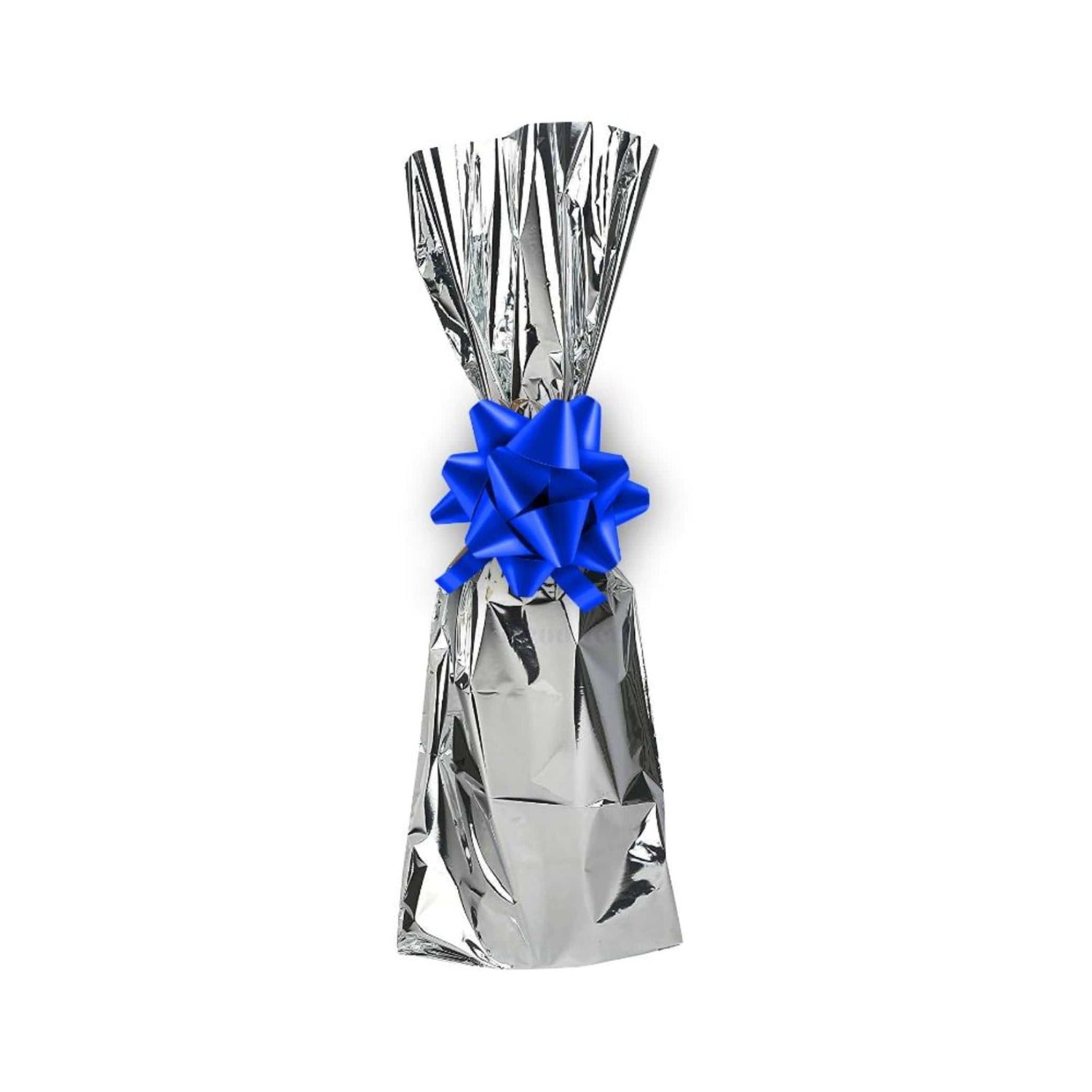 Silver Metallic Mylar Gift Bags-7 x 18 -Pack of 100 Pcs - Ampack