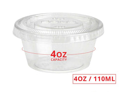 Souffle Cup/ Portion cup LIDS -3.25 TO 5.5 oz- 2500 Pcs/Case - Ampack