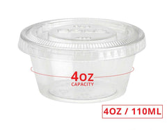 Souffle Cup / Portion cup Round- 4 oz Clear- 2500 Pcs/Case - Ampack