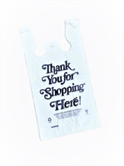 T-shirt Thank you Plastic Retail Carry out bag-11.5x6.5x21 - 500Pcs/Case - Ampack