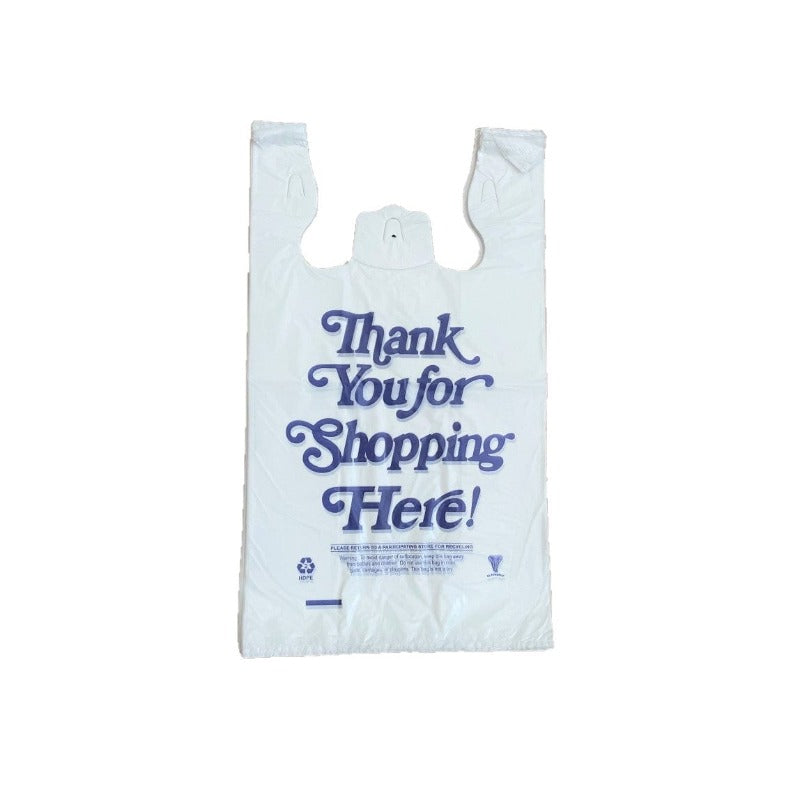 T-shirt Thank you Plastic Retail Carry out bag-11.5x6.5x21 - 500Pcs/Case Ampack